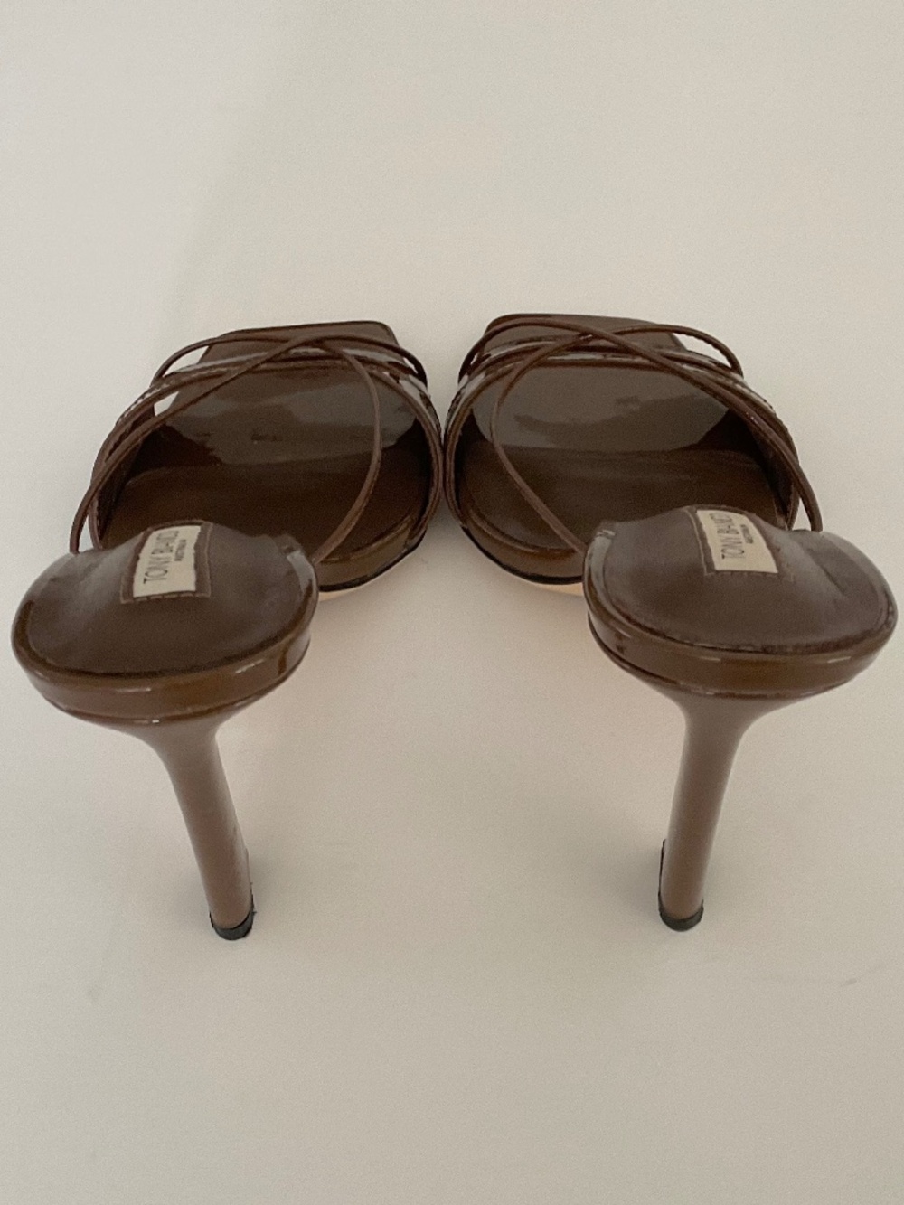 TONY BIANCA Vanquish Sandal in Brown Mocha Patent Leather Size 9 - Picture 3 of 10